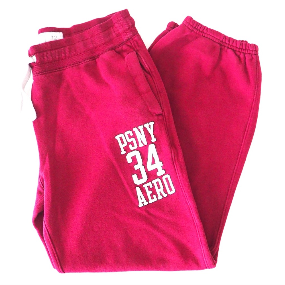 AEROPOSTALE Boys Burgundy Sweatpants